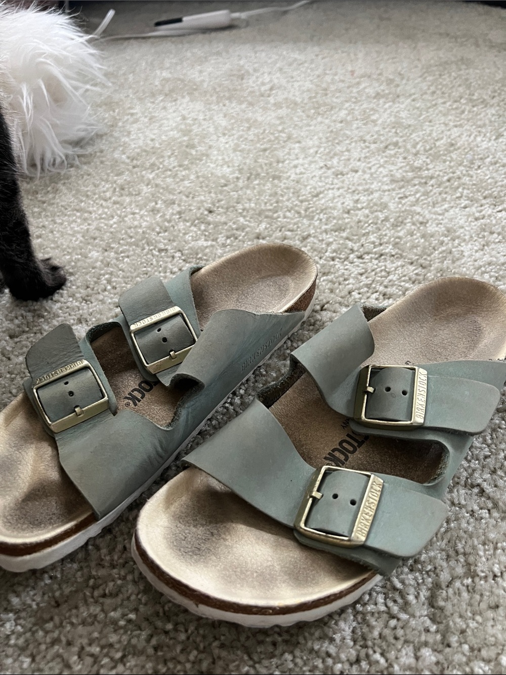 Birkenstock Two-Strap Sandals in Marshmallow